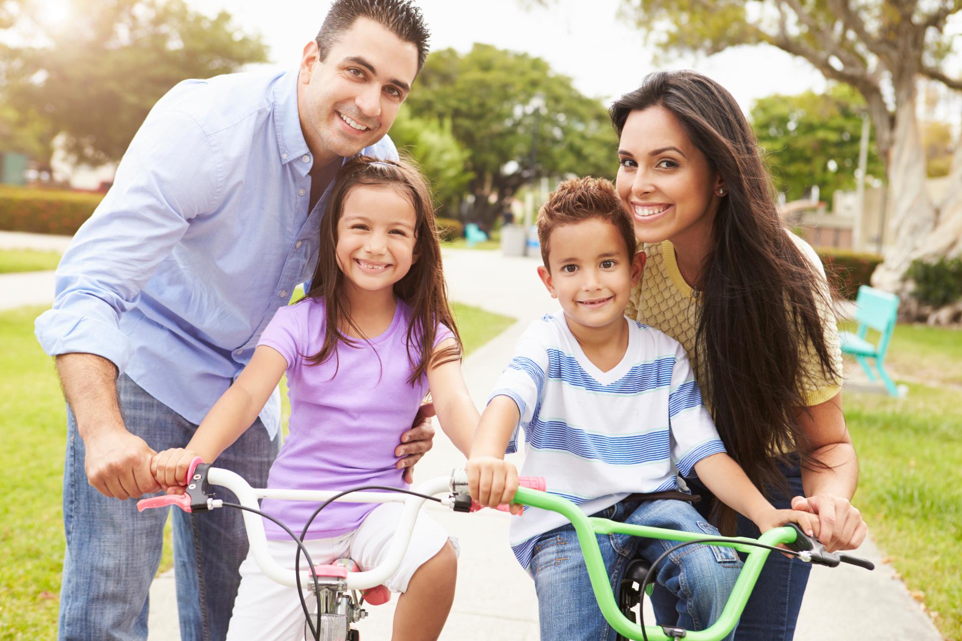 Fam on Bike