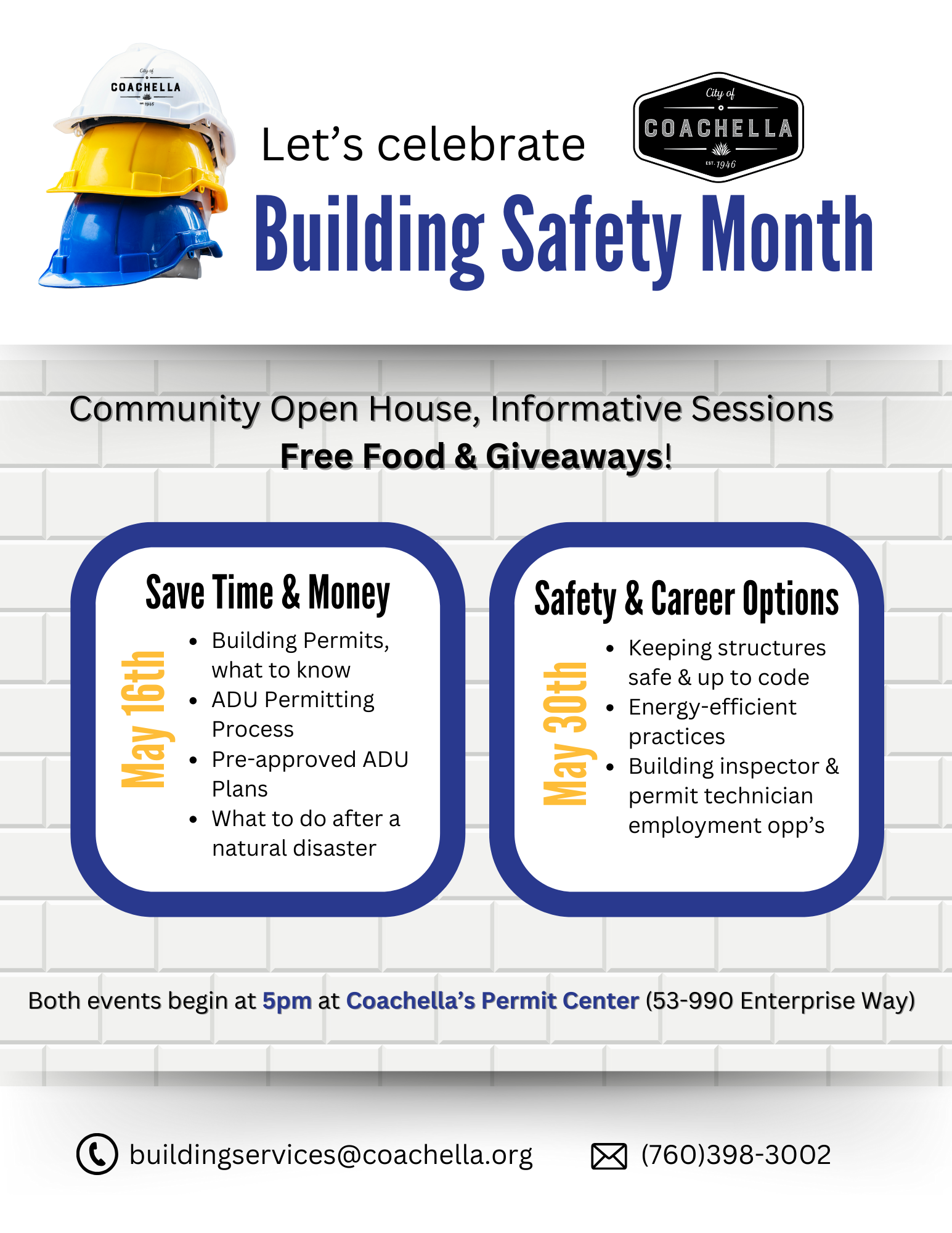 Building Safety Month Flyer - English