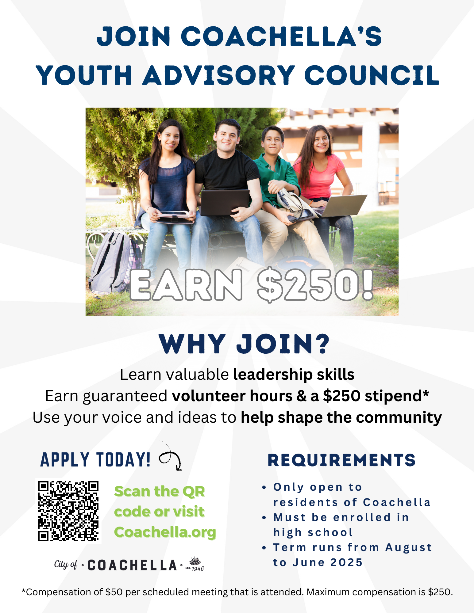 Youth Advisory Council Flyer 2024 - ENGLISH