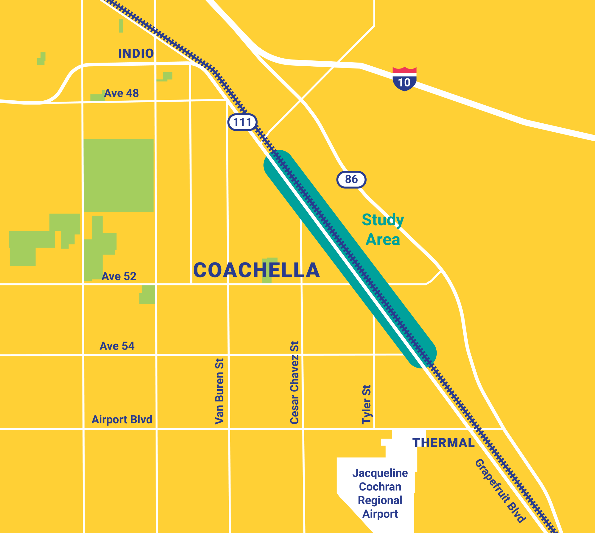 Coachella Station Study Map 103024